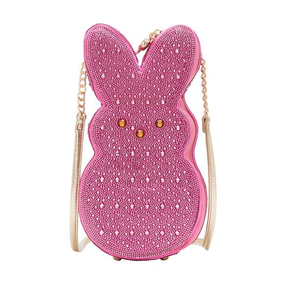 BETSEY JOHNSON KITSCH PEEPS® RHINESTONE BUNNY CROSSBODY BAG - NWT!